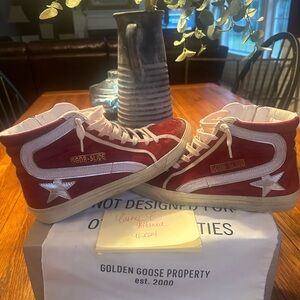 Golden Goose Red Slide